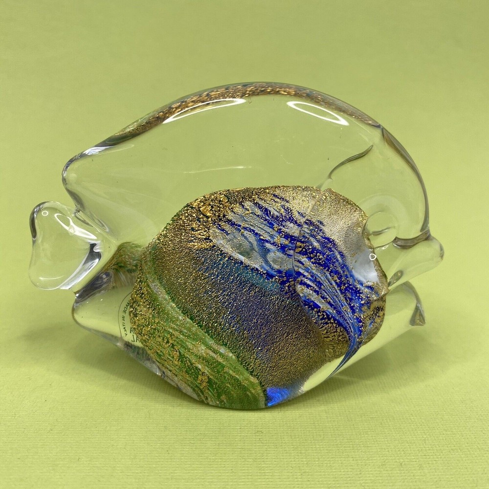 Josef Marcolin Sweden Art Glass Fish Paperweight - Picture 4 of 9